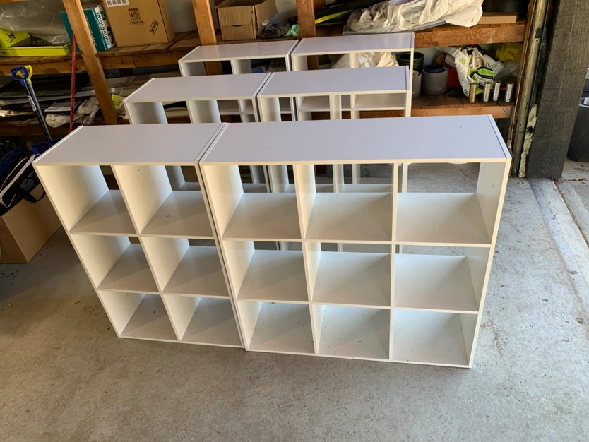 (Must go please offer) White Cube Storage Shelving Units