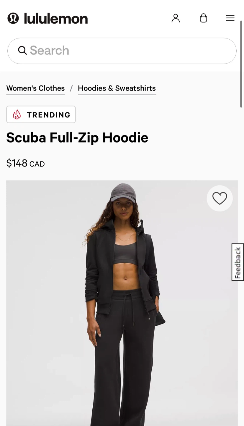 Lululemon Black Full Zip Hoodie (scuba) Size 2 - photo 4