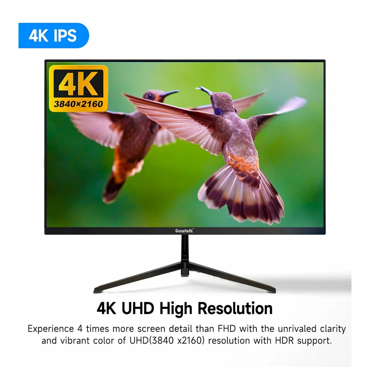 Gowfalk 27" 4K IPS UHD Monitor - photo 4