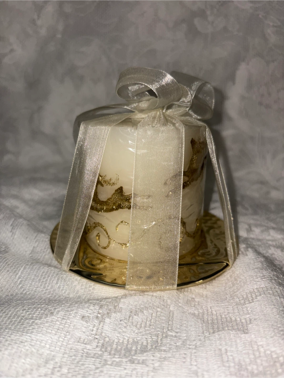Decorative Candle with Gold Reindeer - photo 2