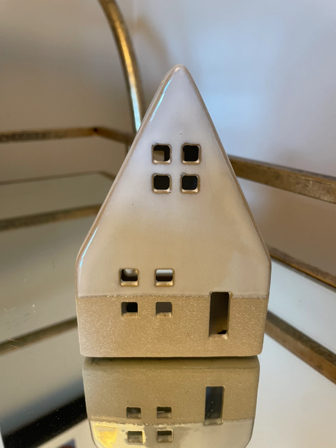 DLux Design & Co. Ceramic House Tealight Holder
