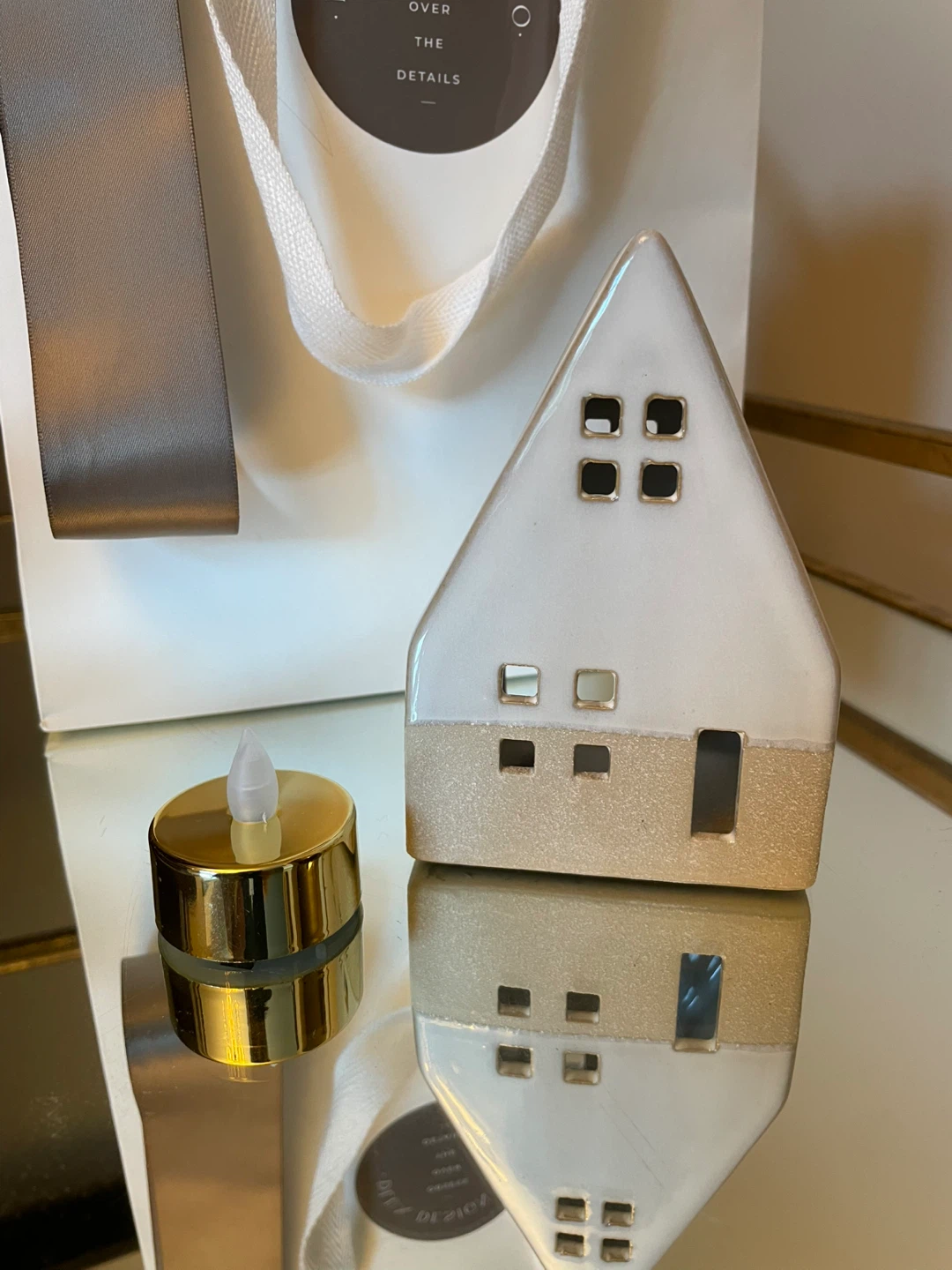 DLux Design & Co. Ceramic House Tealight Holder - photo 3