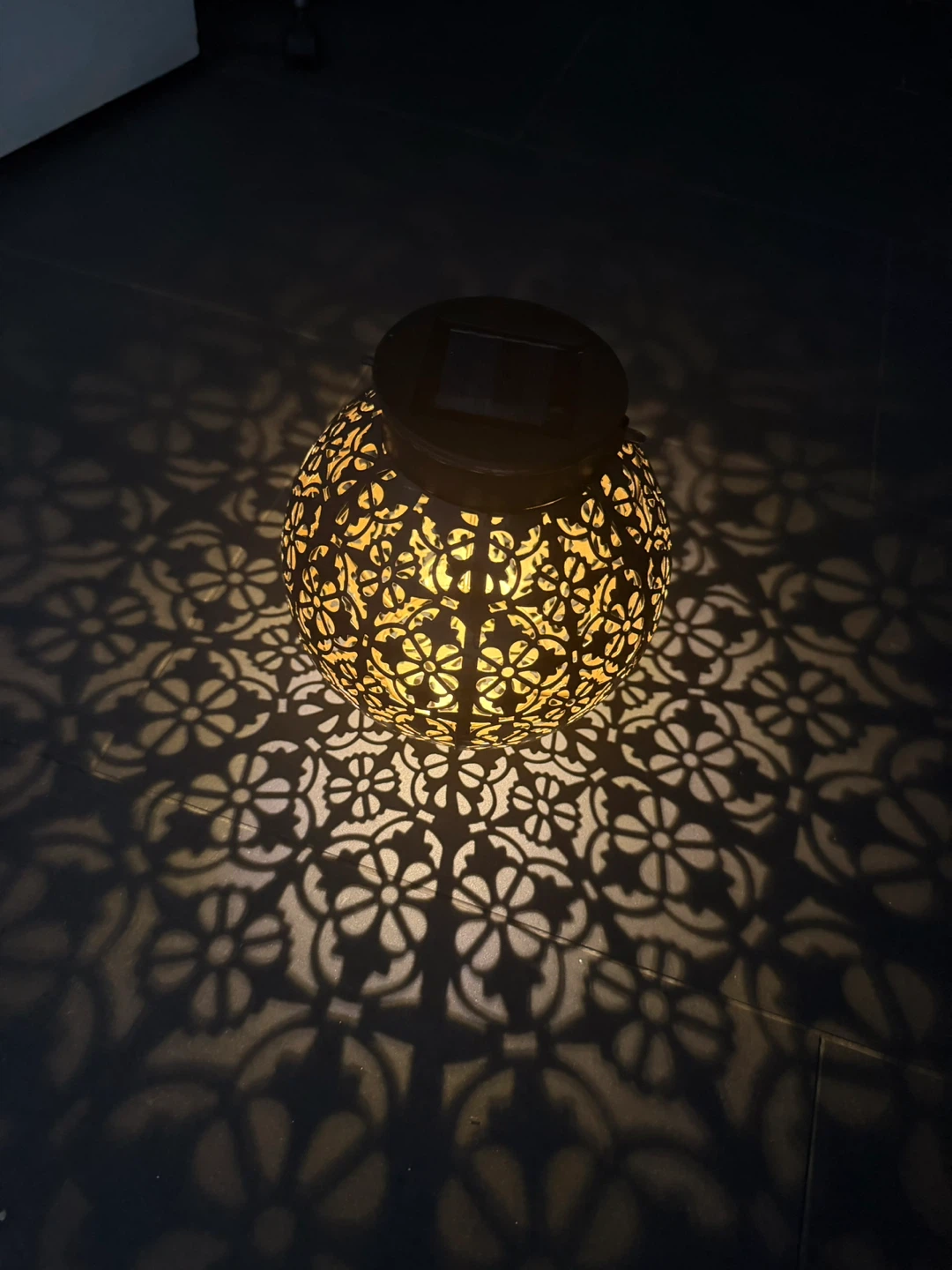 TWO Solar Powered Moroccan Style Lanterns
