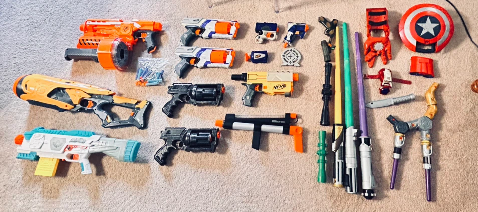 Nerf Blasters and Accessories Lot