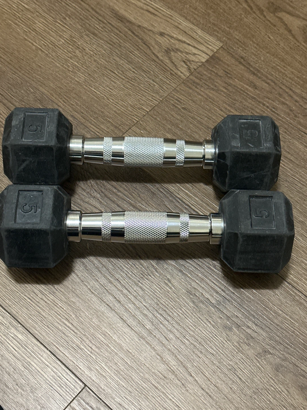 Pair of 5 lb Dumbbells - photo 2