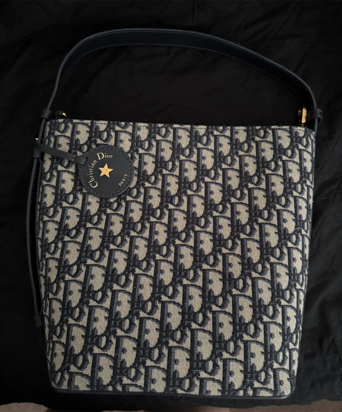 Pre-loved Christian Dior Canvas Oblique Bucket Bag - photo 2