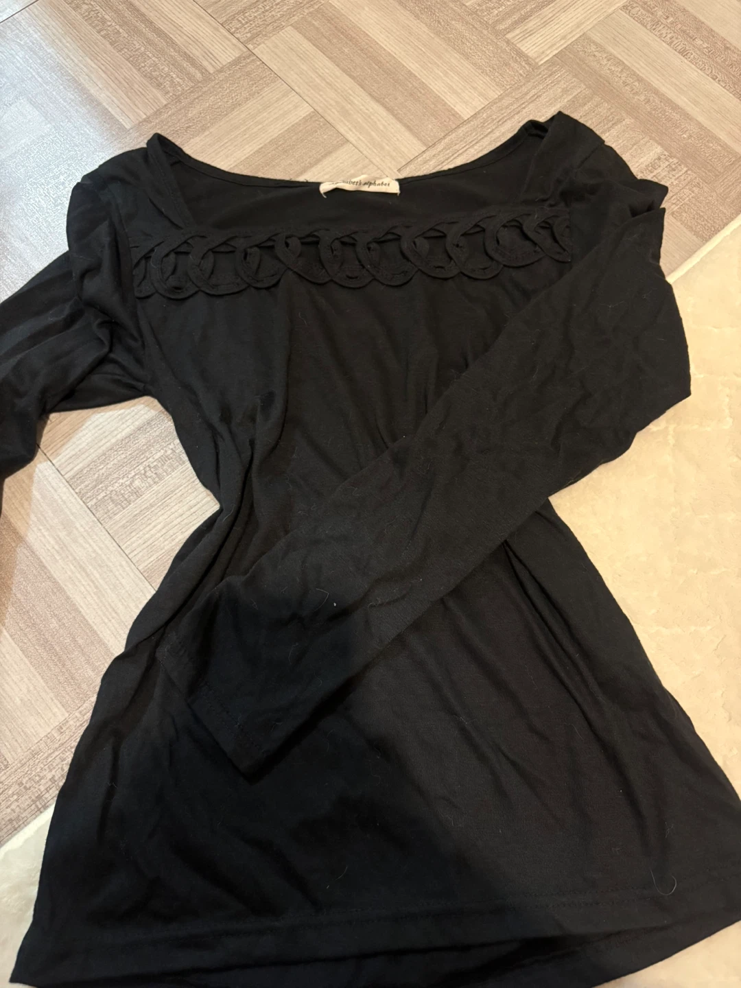 Black Long Sleeve Top