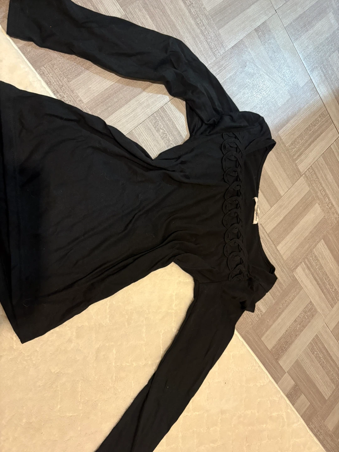 Black Long Sleeve Top - photo 3