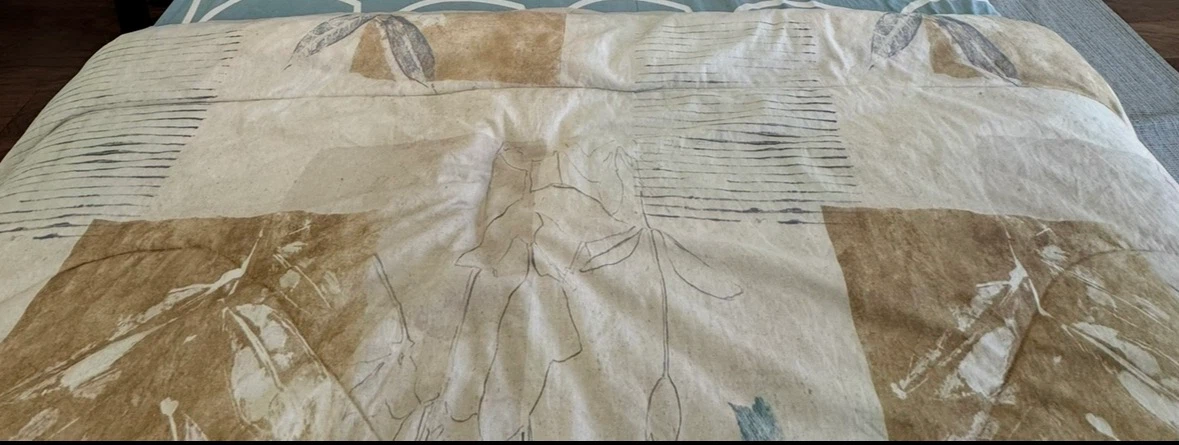 Duvet Abstract Leaf Design