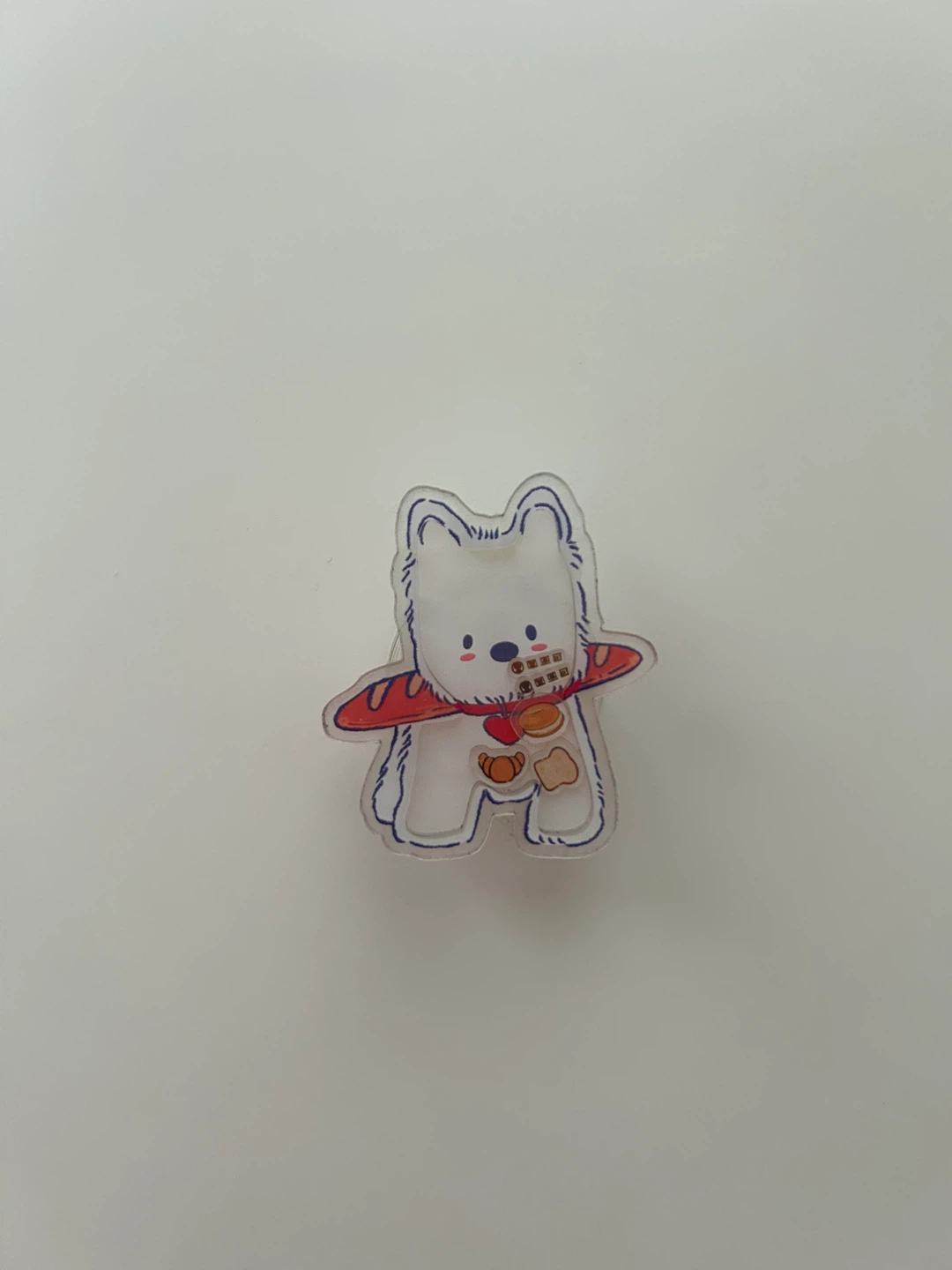Cute Dog with Bread Phone Grip NEW - photo 2