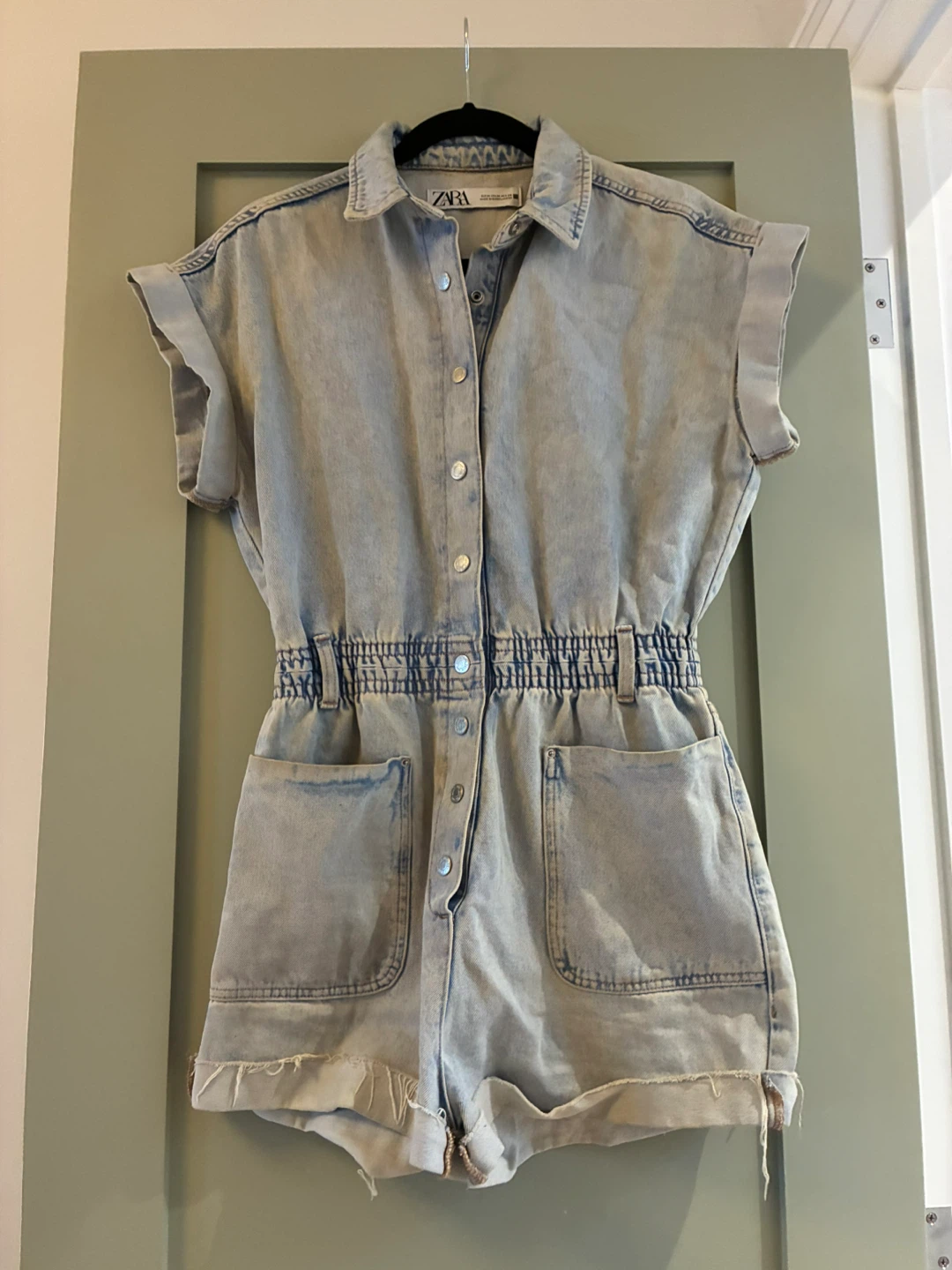 ZARA Denim Romper Size M