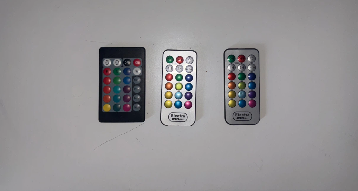 3x LED Remote Controls