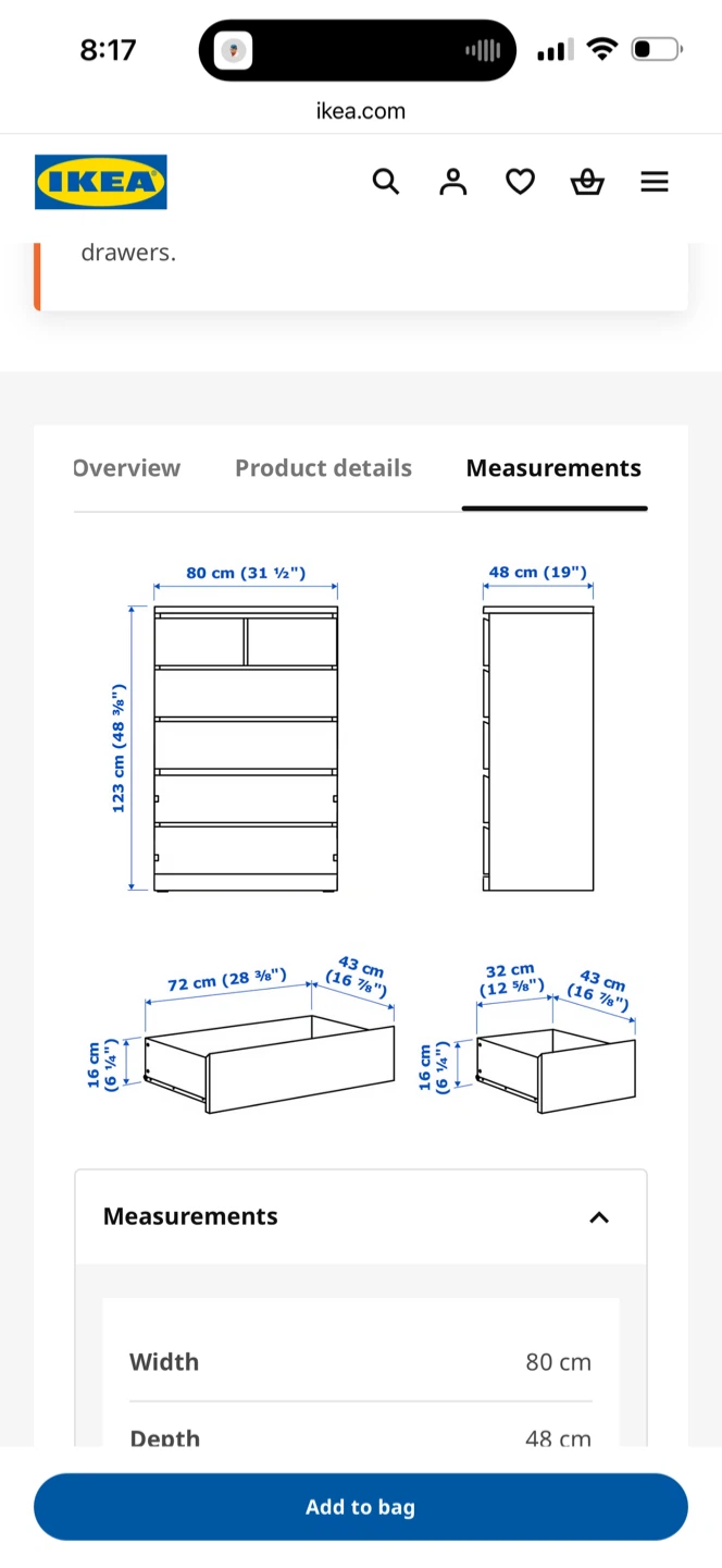 White 6-Drawer Dresser - photo 2