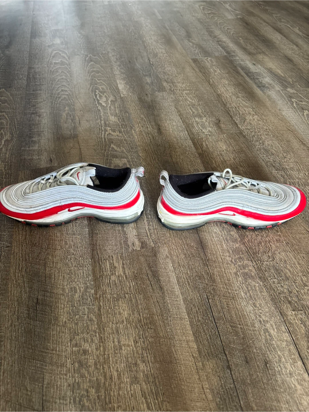 Nike Air Max 97 - Men's Size 10 - Grey/Red - photo 2