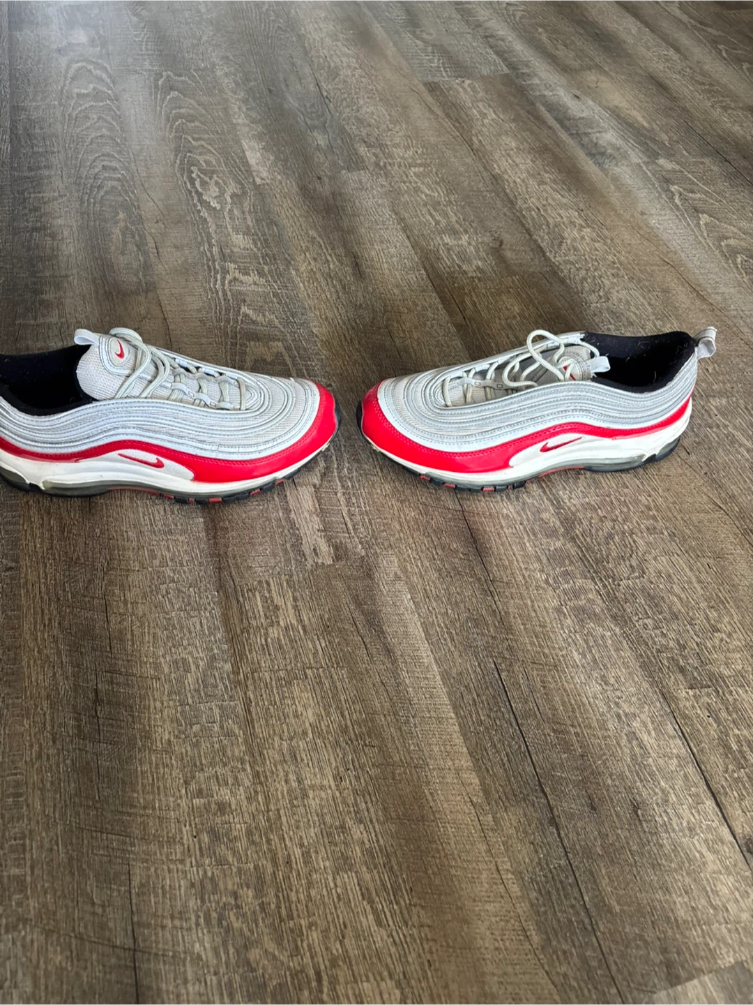 Nike Air Max 97 - Men's Size 10 - Grey/Red - photo 3