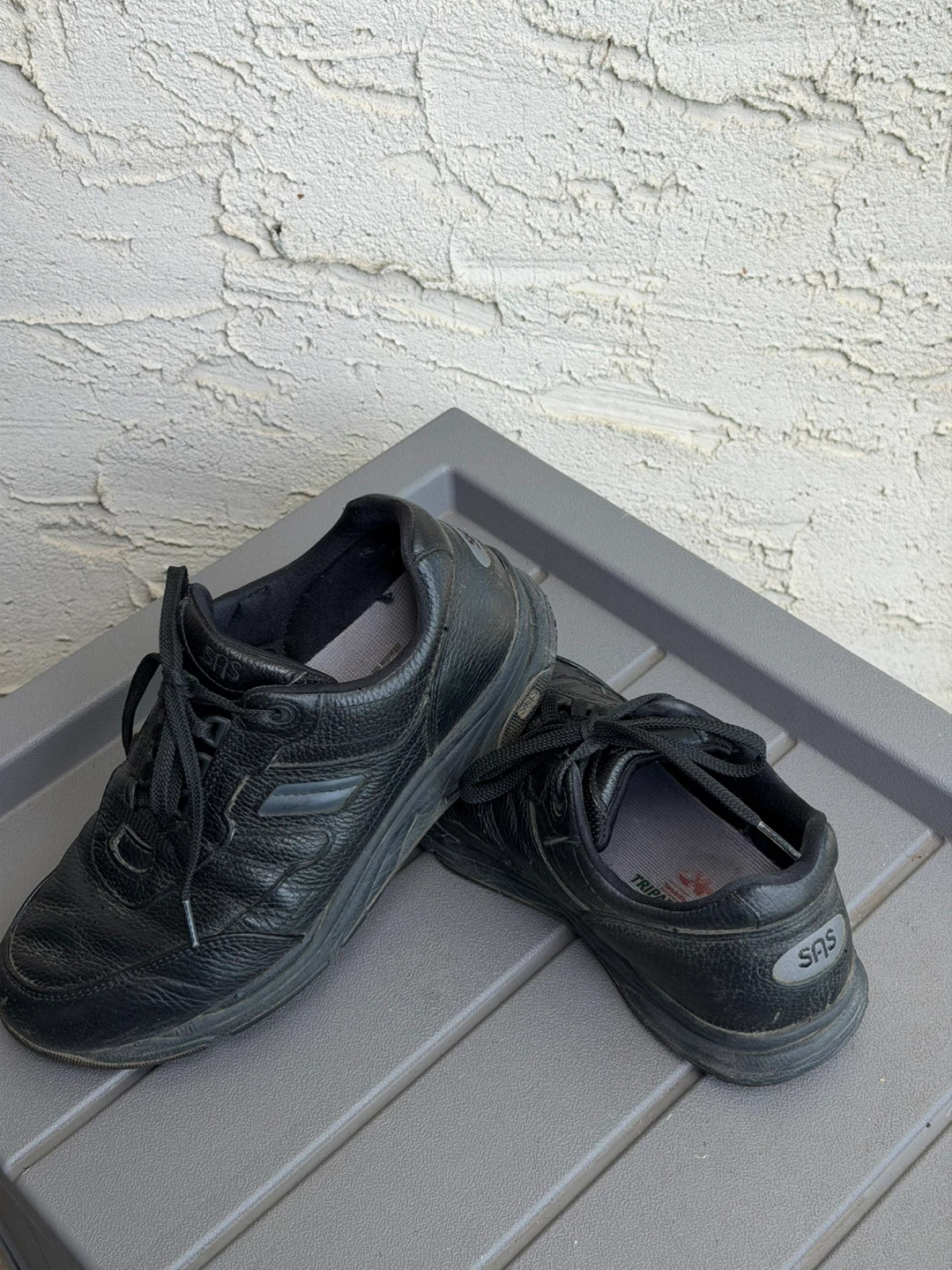 Women’s Black Leather SAS Shoes Size 9W - photo 3
