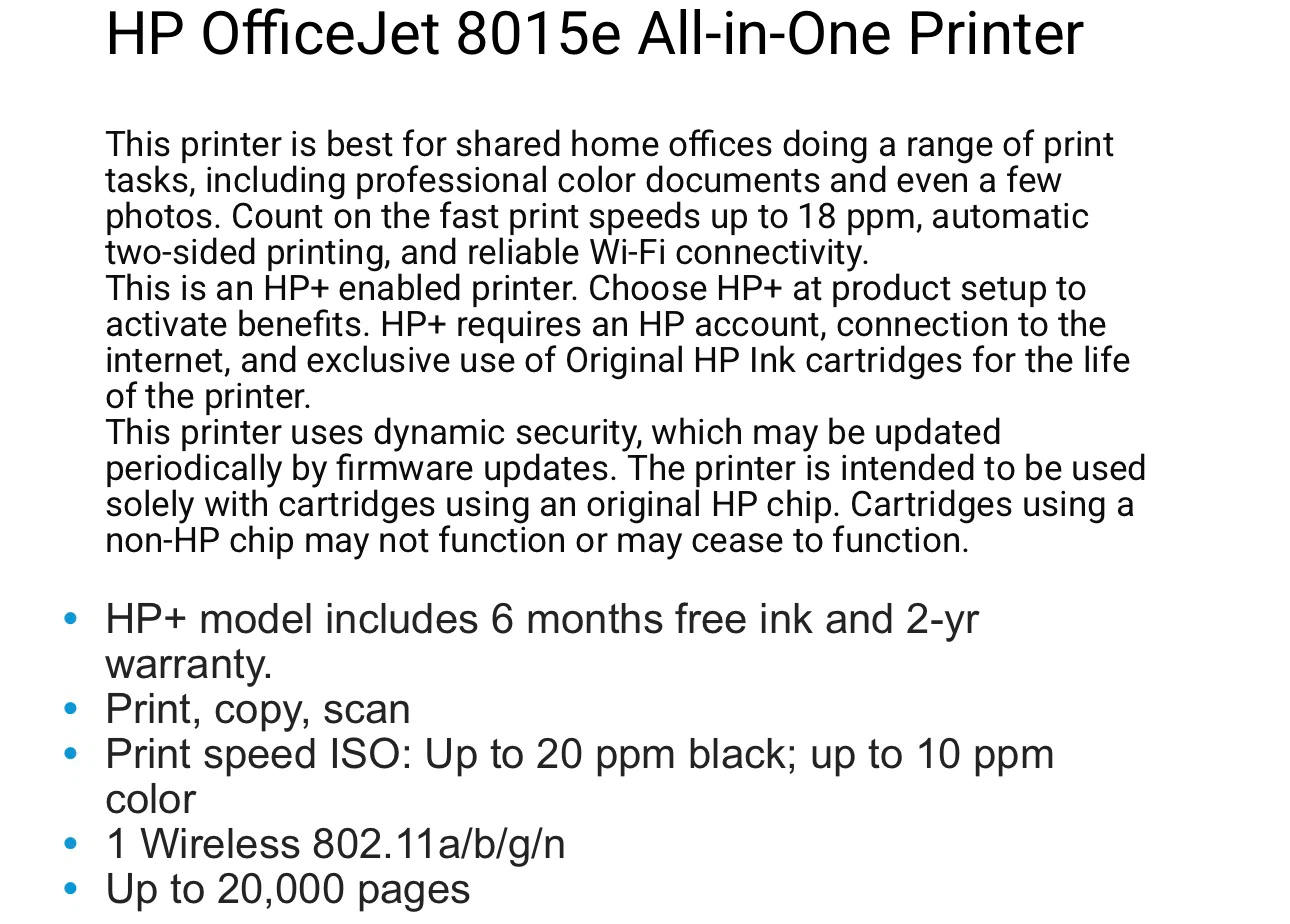 HP OfficeJet 8015e All-in-One Printer - photo 4