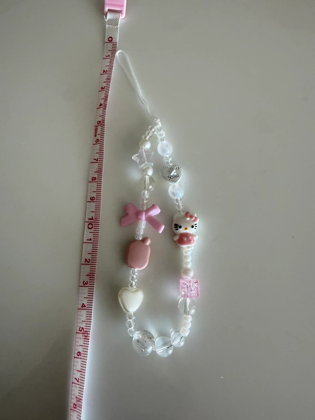Brand New Hello Kitty Phone Charm Beaded Lanyard - photo 2