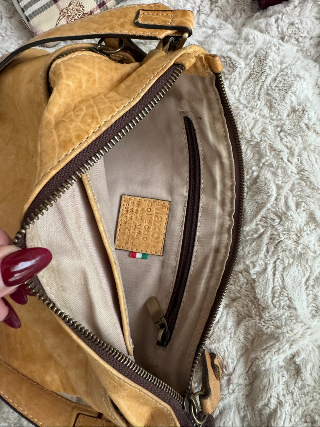 Tan Leather Crossbody Bag - photo 3