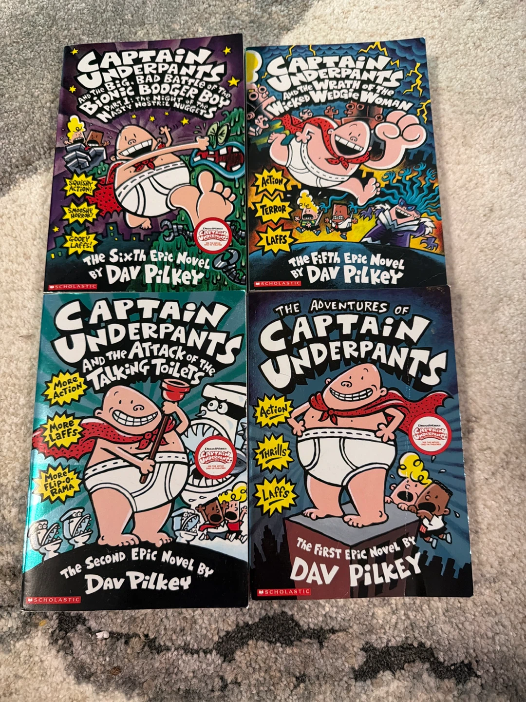 Captain Underpants Book Set by Dav Pilkey
