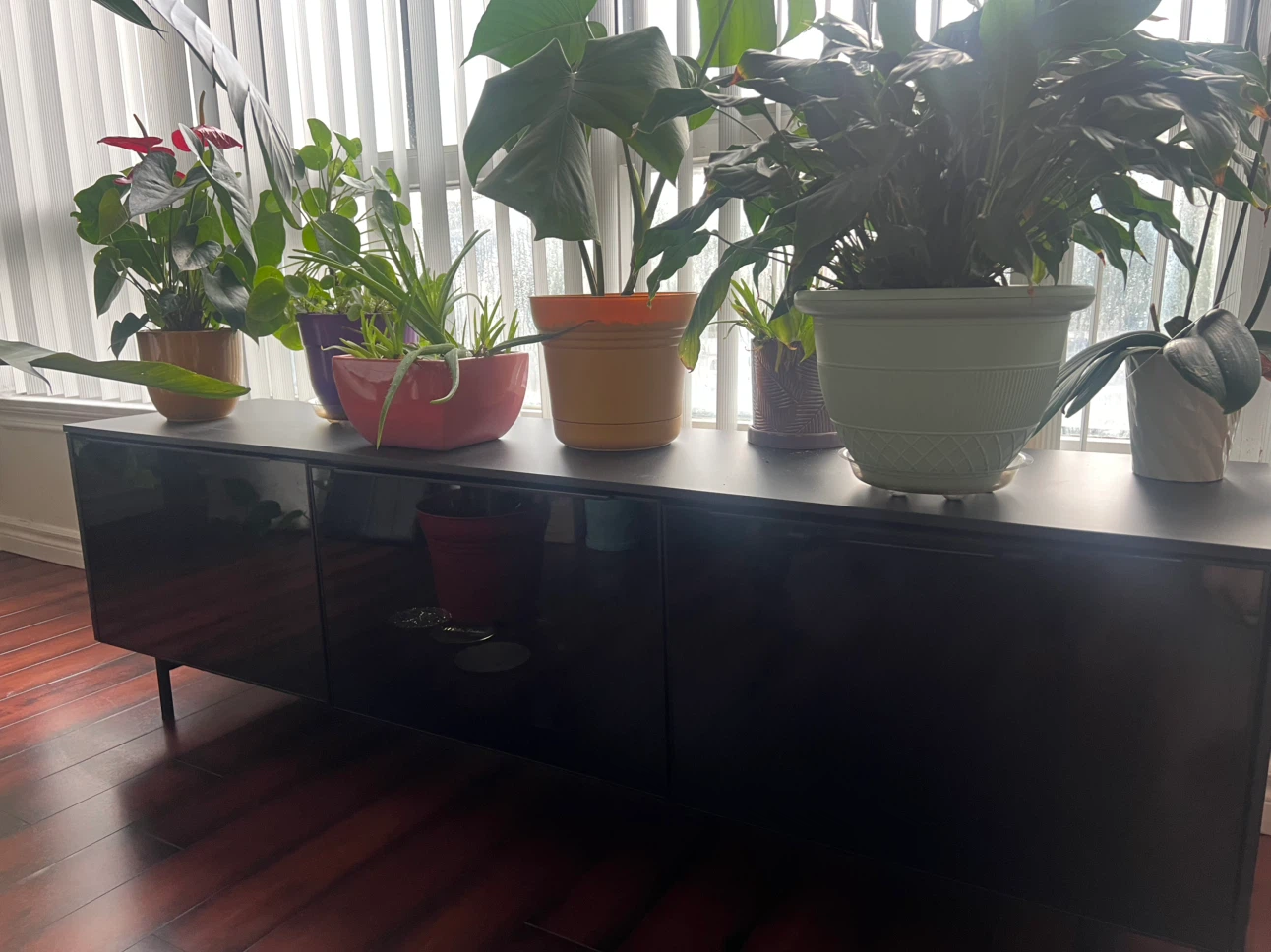Black TV Stand / Media Console – Like New