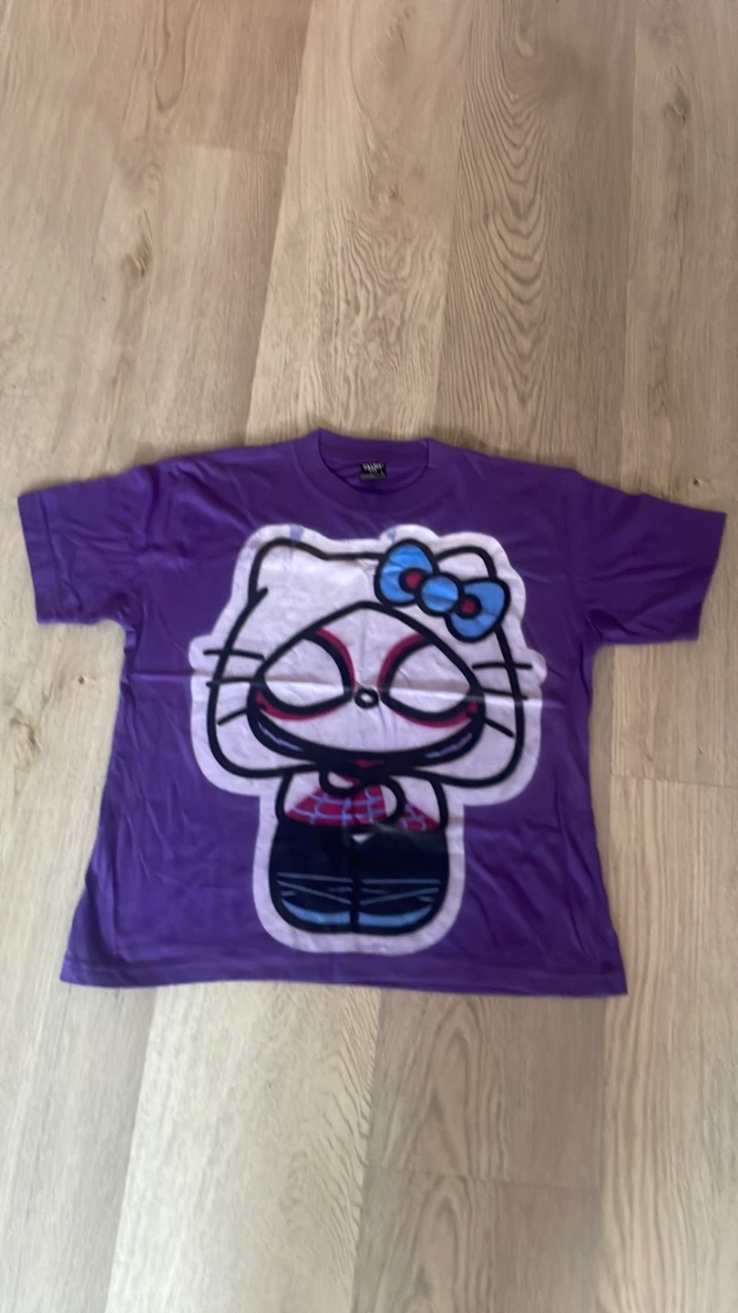 Purple Hello Kitty Spider-Gwen T-Shirt