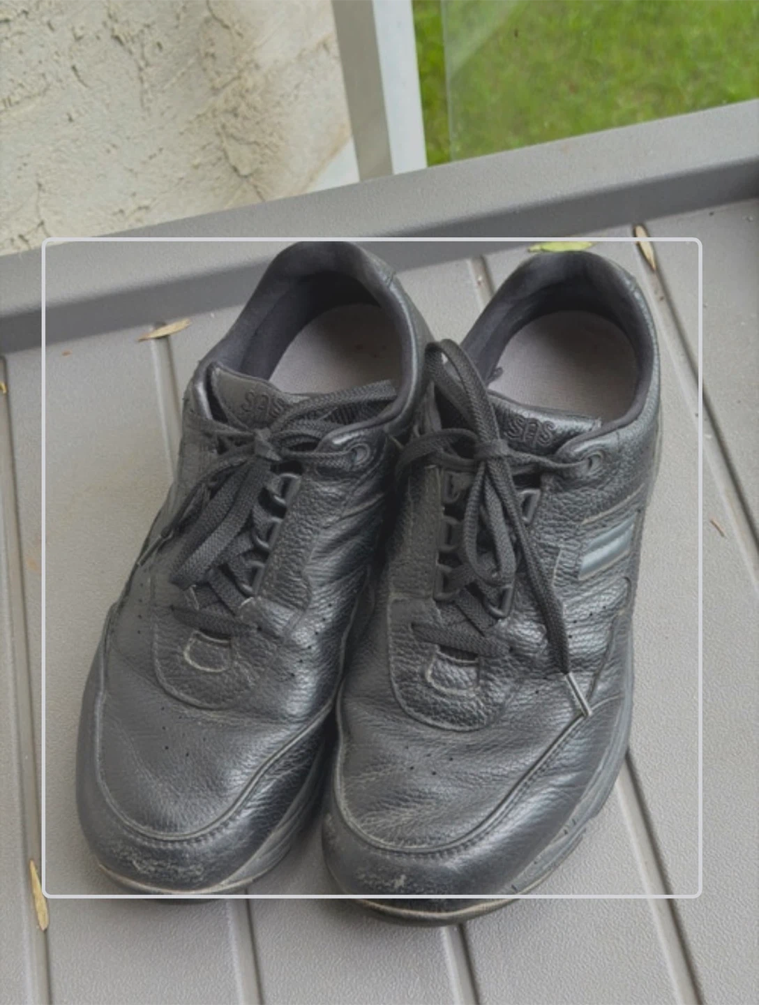 Women’s Black Leather SAS Shoes Size 9W - photo 2