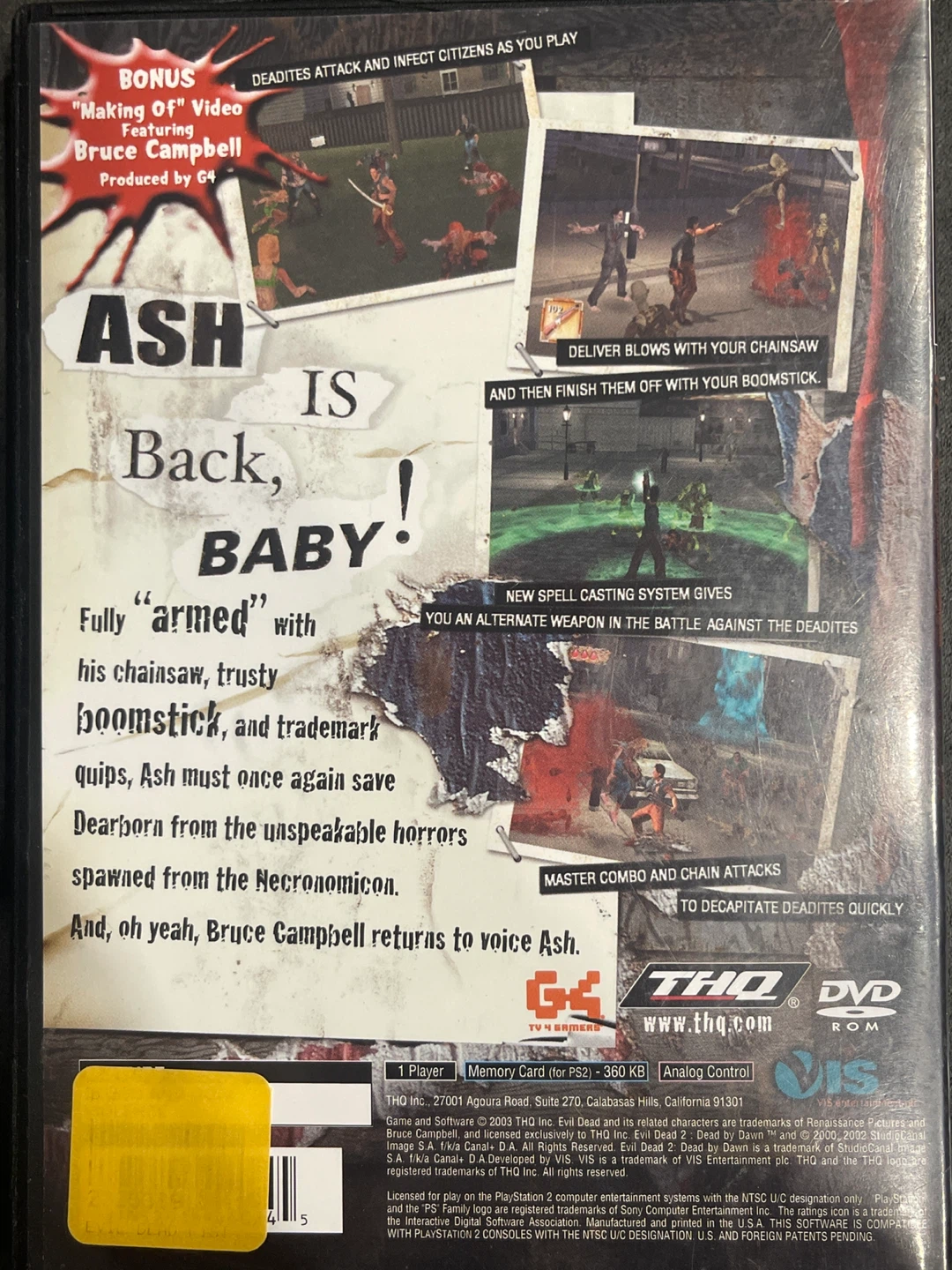 Evil Dead: A Fistful of Boomstick PlayStation 2 Video Game - photo 2
