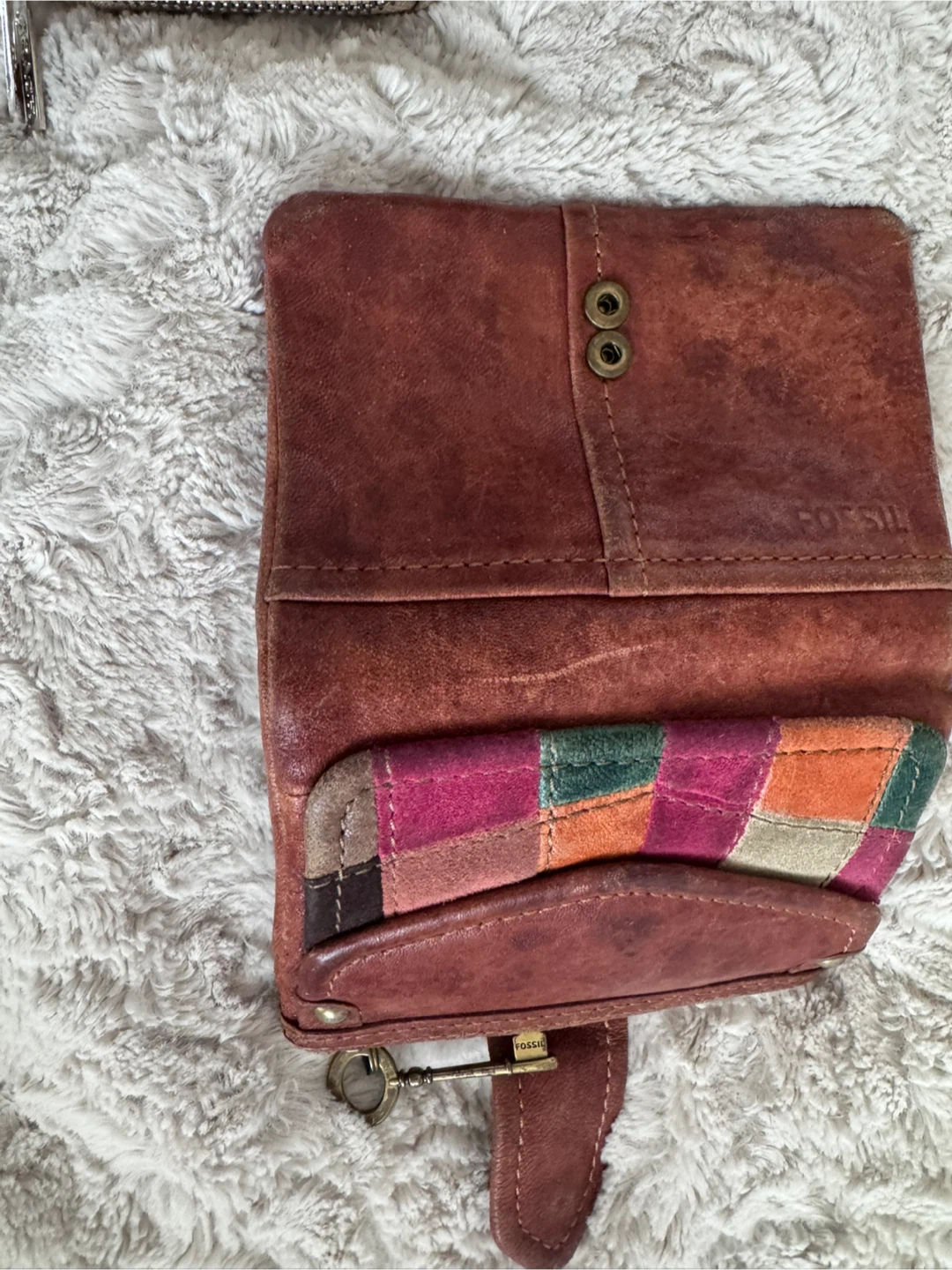 Fossil Patchwork Leather Wallet