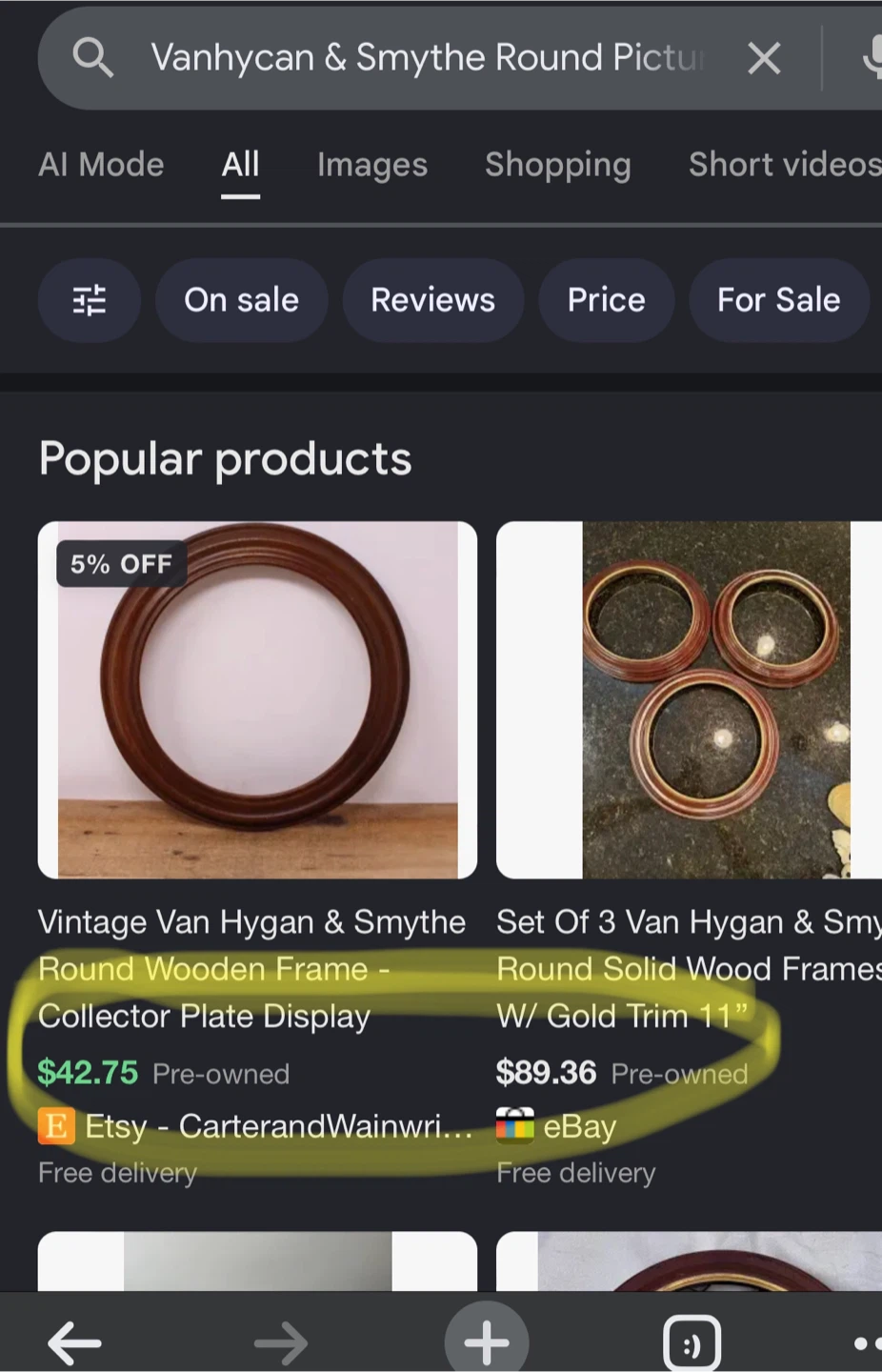 Vanhycan & Smythe Round Picture Frame - photo 5