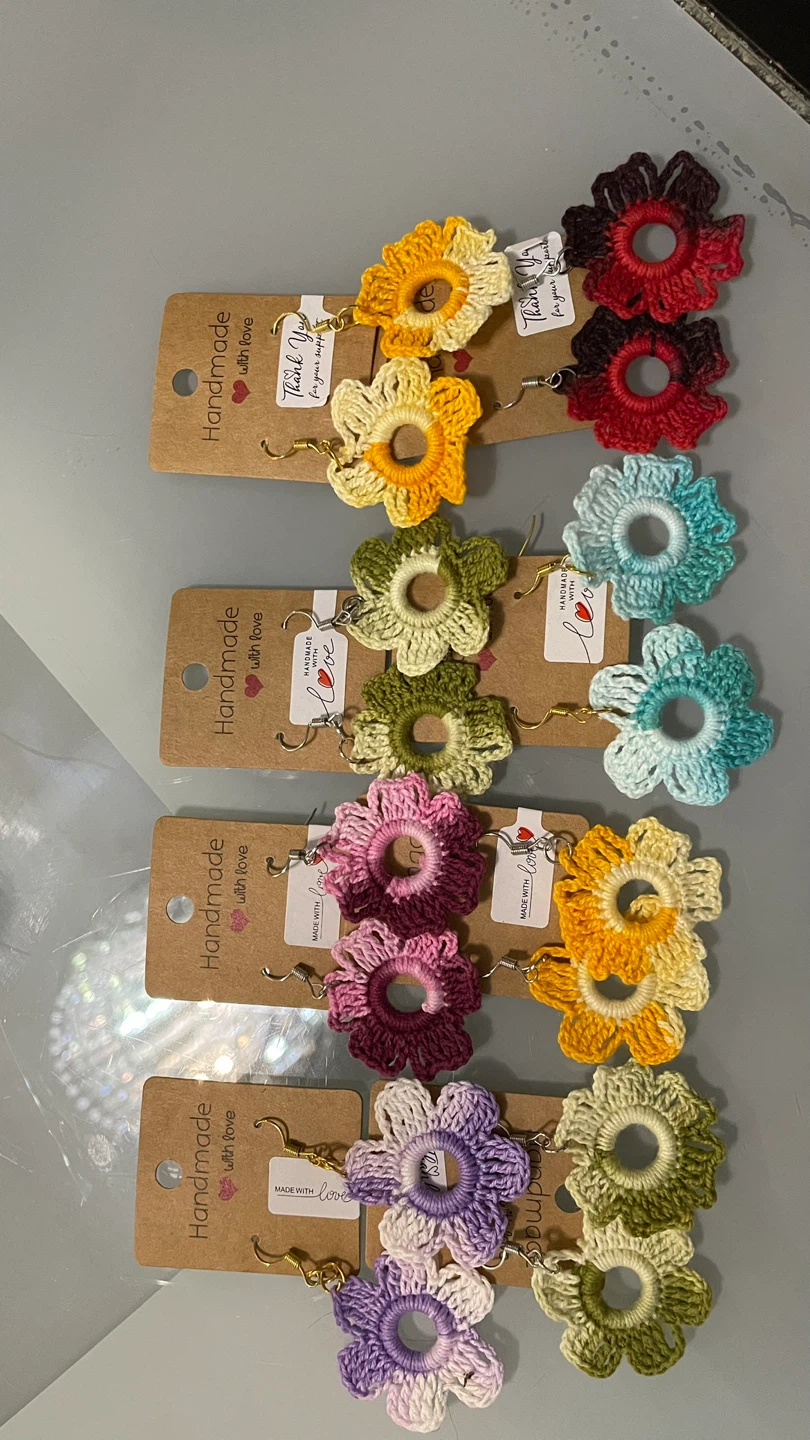 Handmade Crochet Earrings$250 for all - photo 2