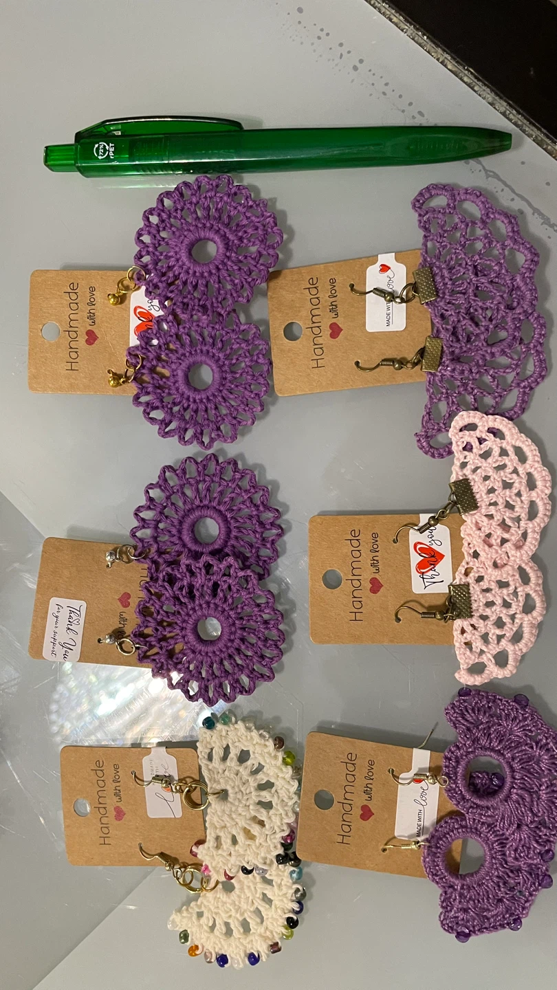 Handmade Crochet Earrings$250 for all - photo 5