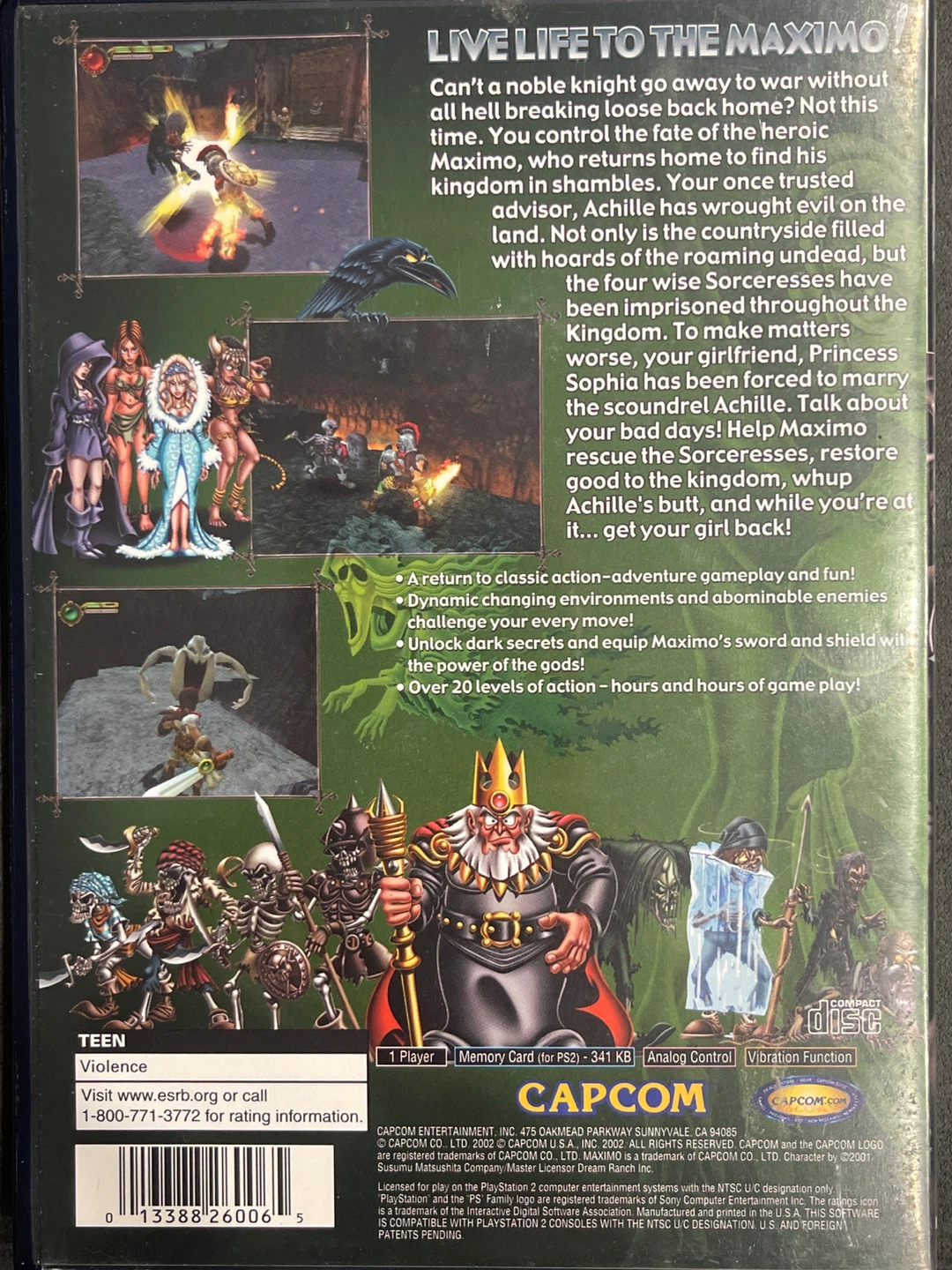 PlayStation 2 Game: Maximo: Ghosts to Glory - photo 2