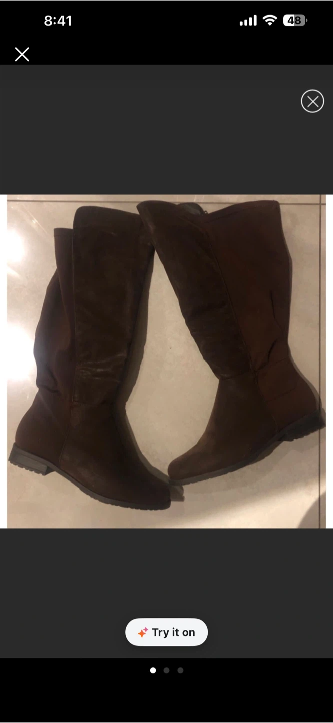 Brown Knee-High Boots