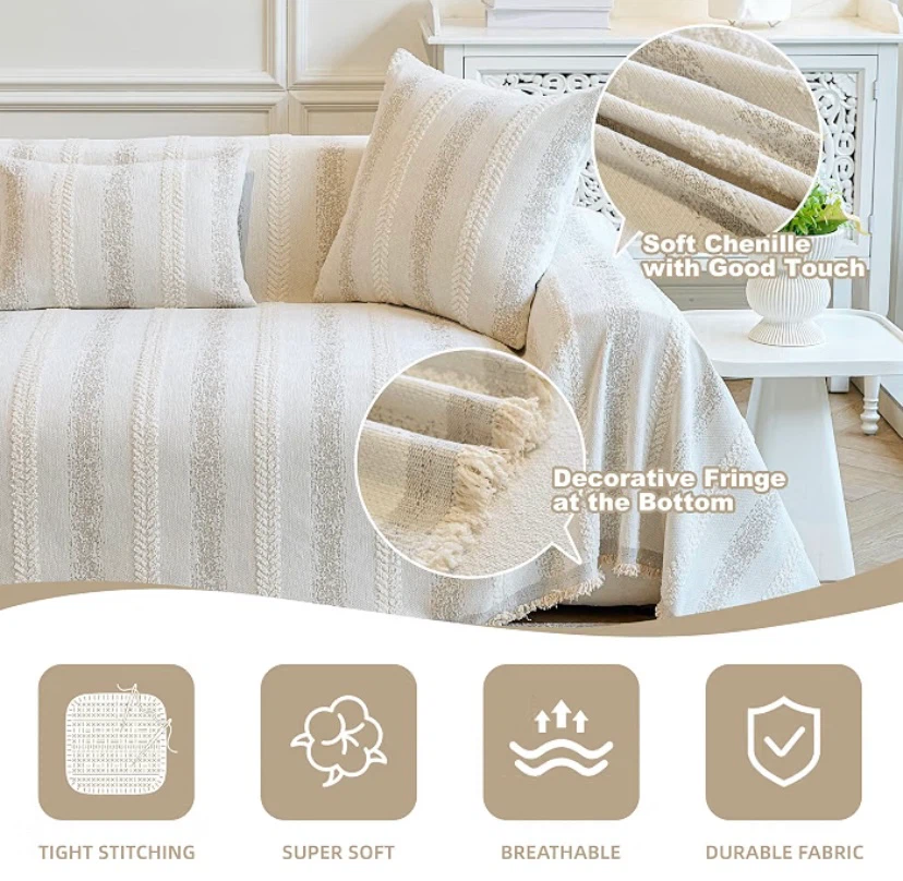 New Boho Sofa Couch Cover 71”x150” - photo 2