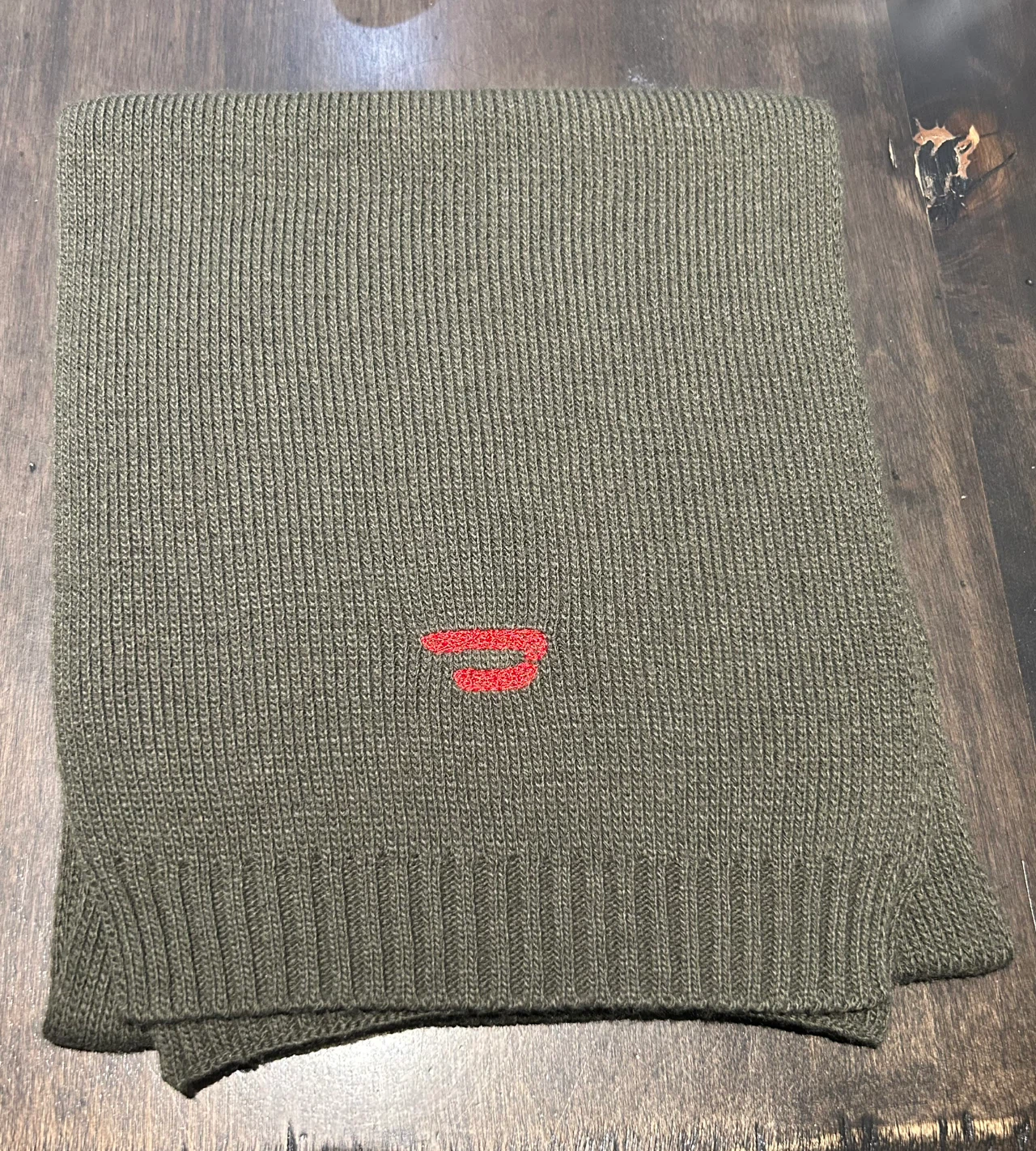 Diesel Acrylic Scarf - Olive Green