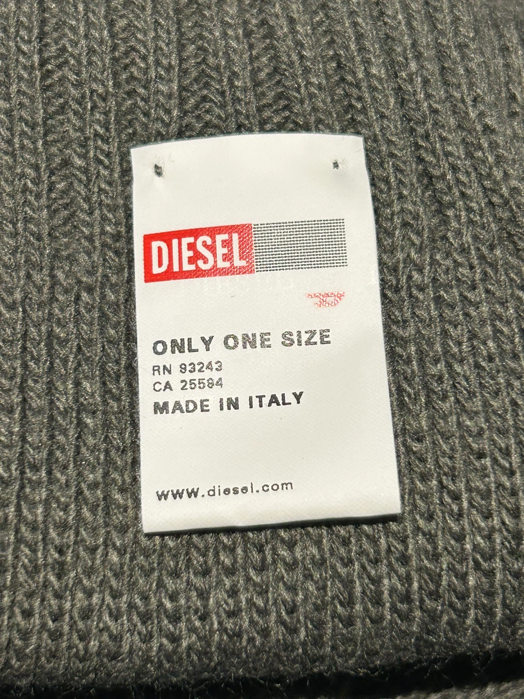Diesel Acrylic Scarf - Olive Green - photo 3