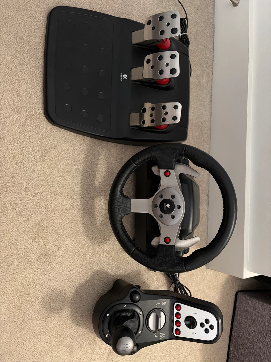 Logitech G25 Racing Wheel, Pedals, and Shifter Bundle