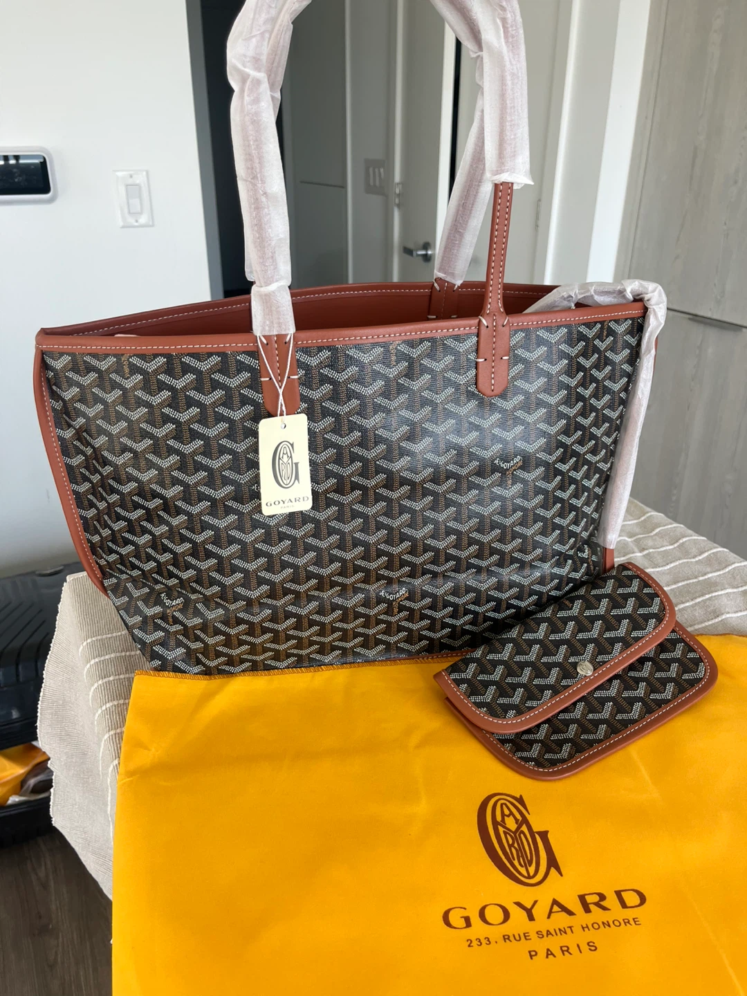 Goyard Tote Bag with Pouch