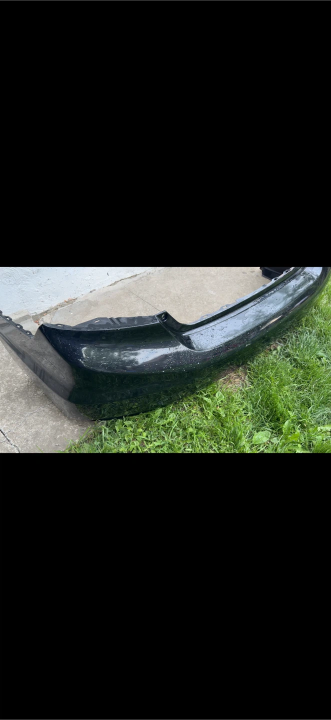 Black Rear Bumper Cover