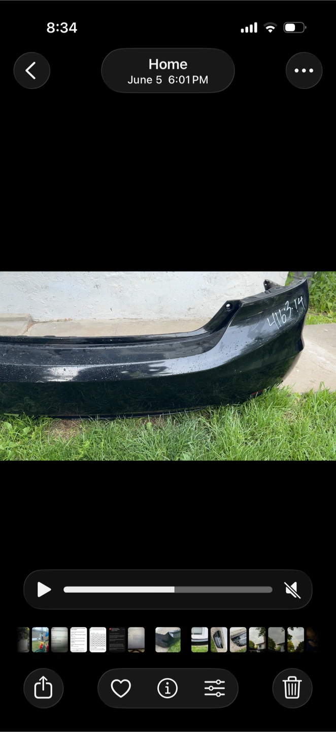 Black Rear Bumper Cover - photo 2