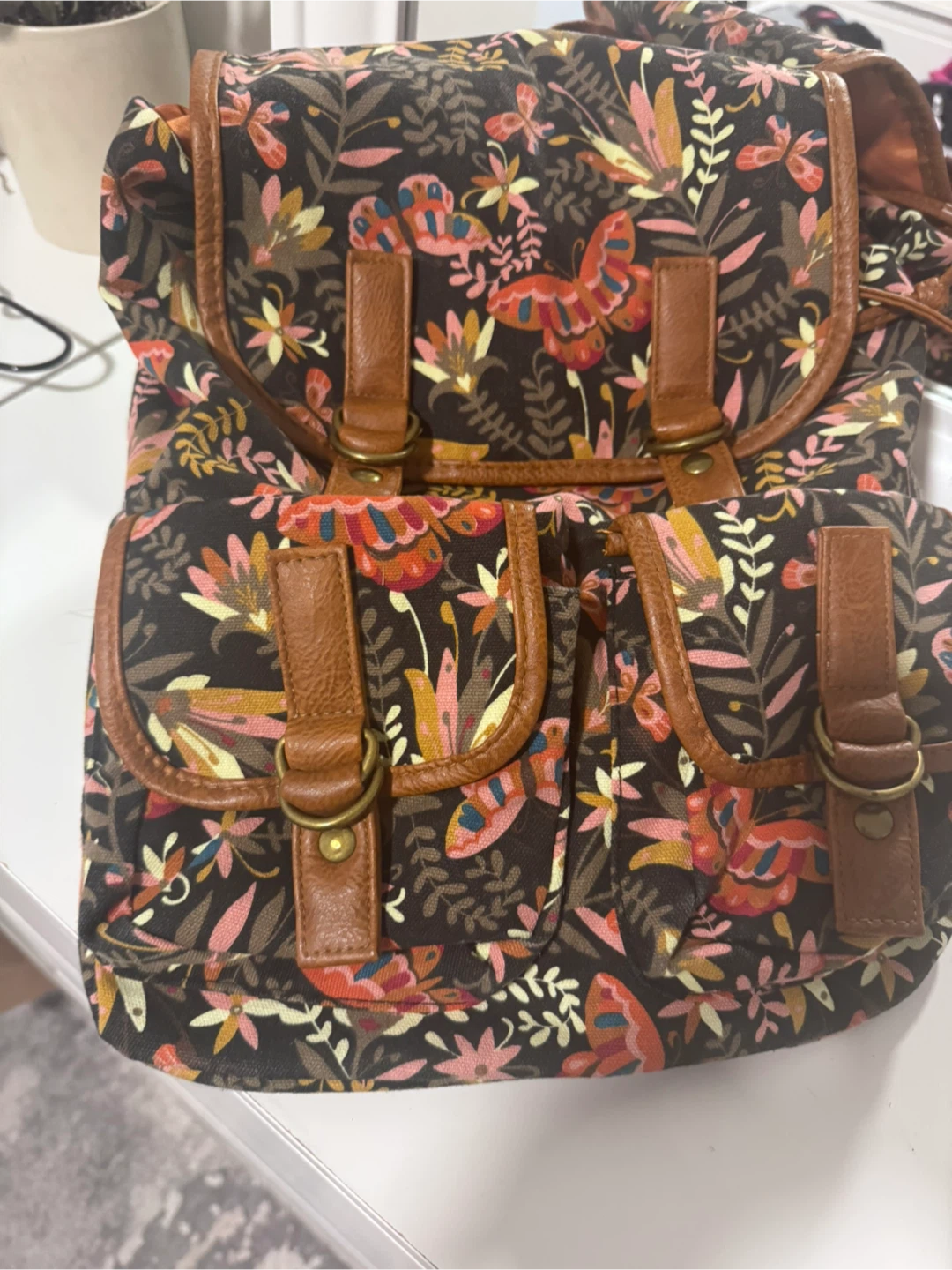 Floral Butterfly Backpack
