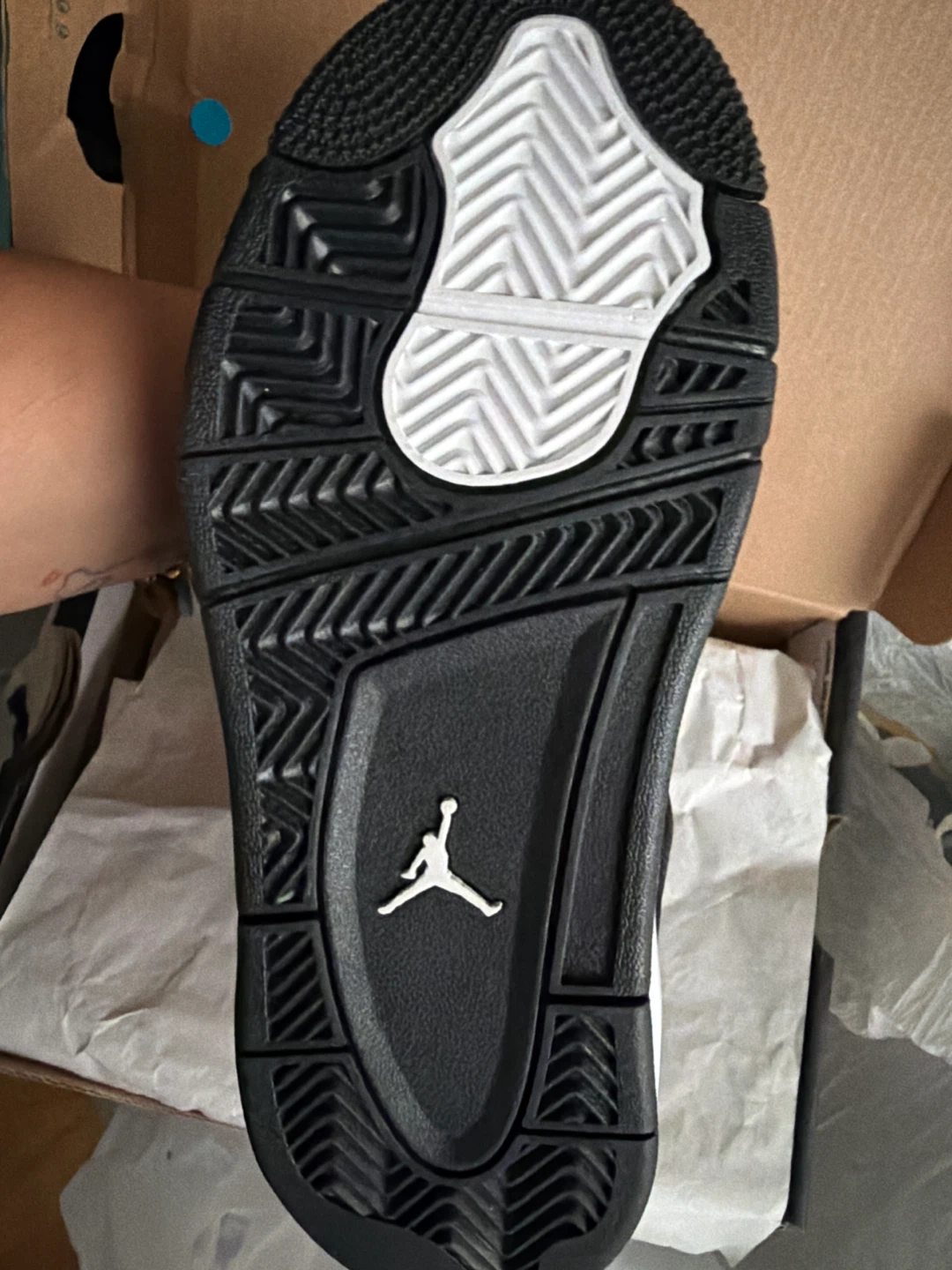 Jordan 4 Retro Black White Sneakers - photo 2