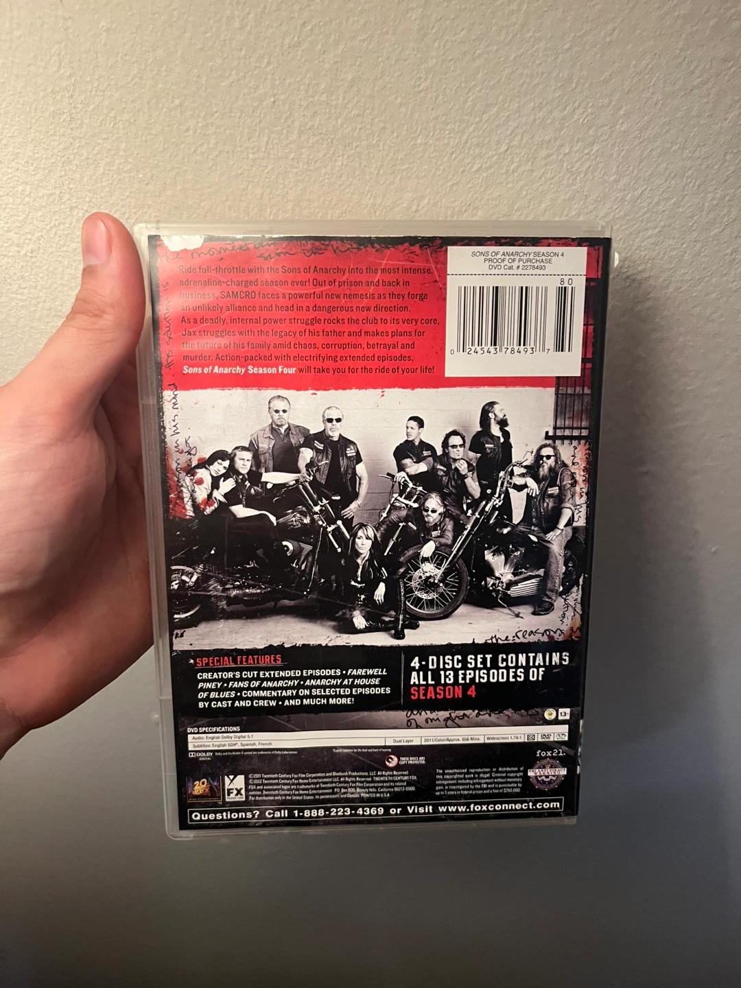 Sons of Anarchy Season Four DVD Set - photo 2