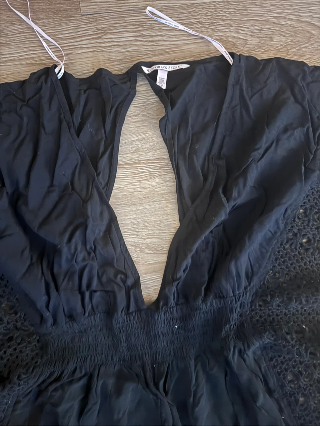 Victoria's Secret Black Lace Cover-Up Dress - photo 2