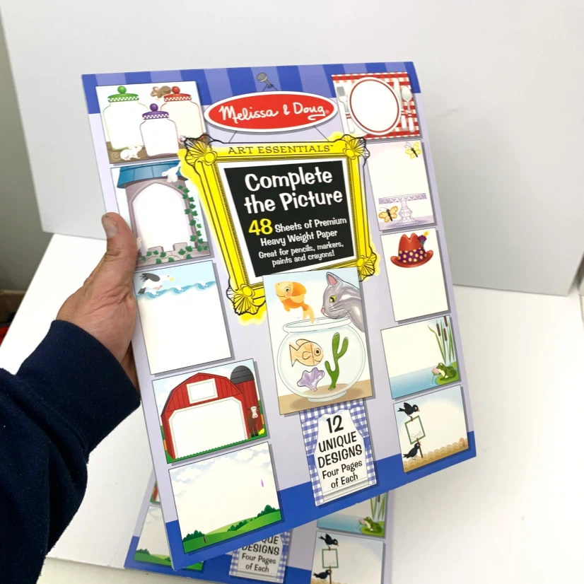 Drawing Activity Pad Complete the Picture Kids Art Book Crafts - photo 3
