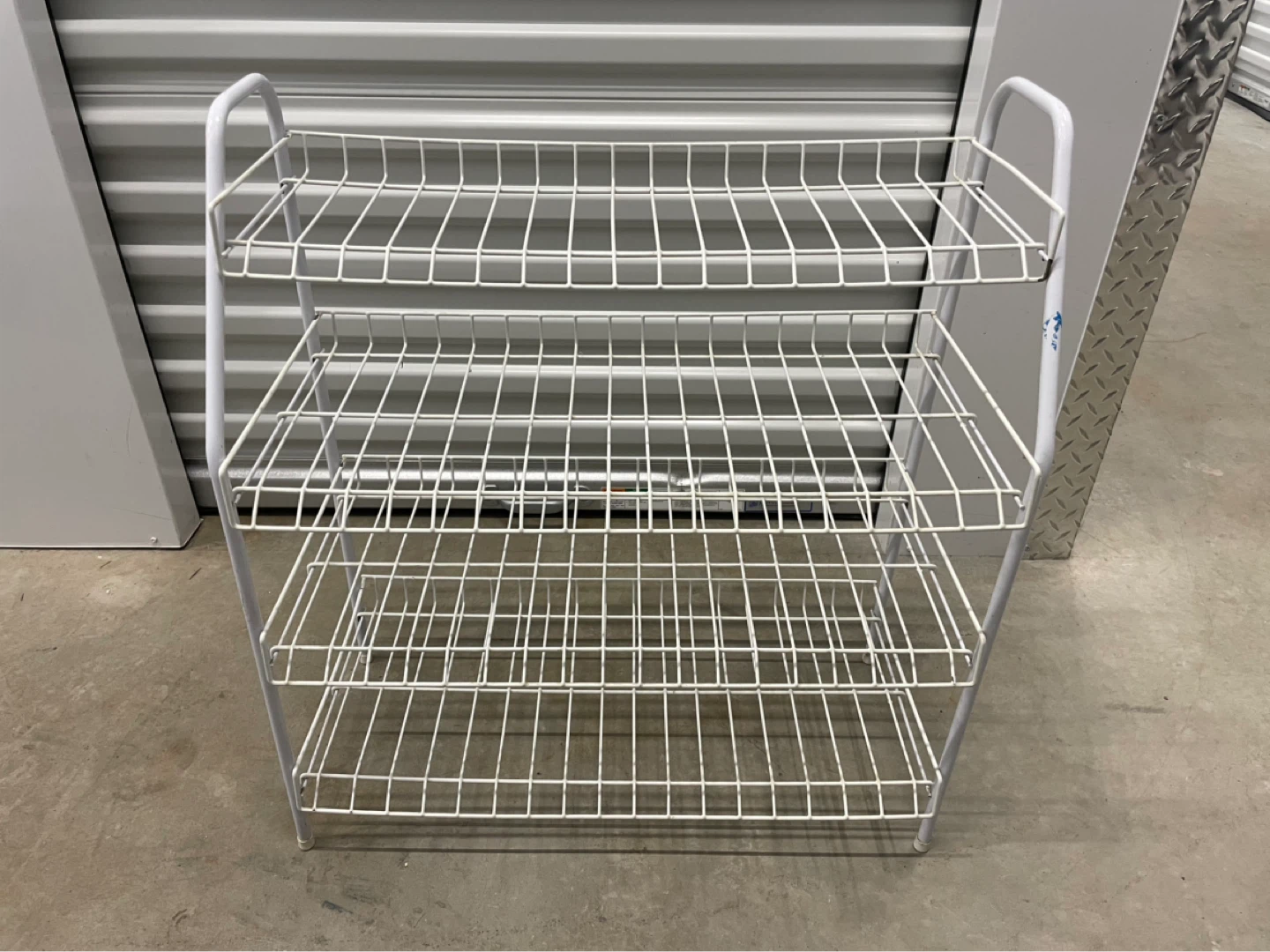 Shoe shelf White Wire 4-Tier Shelf Unit - photo 2