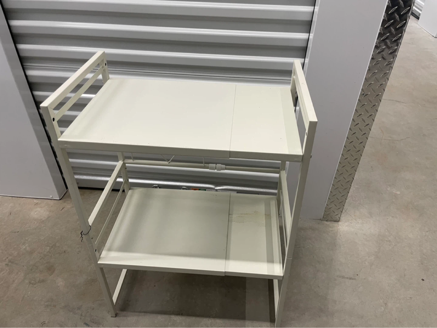 White ext Metal Kitchen Storage Rack with Rival 2-Slice Toaster - photo 2