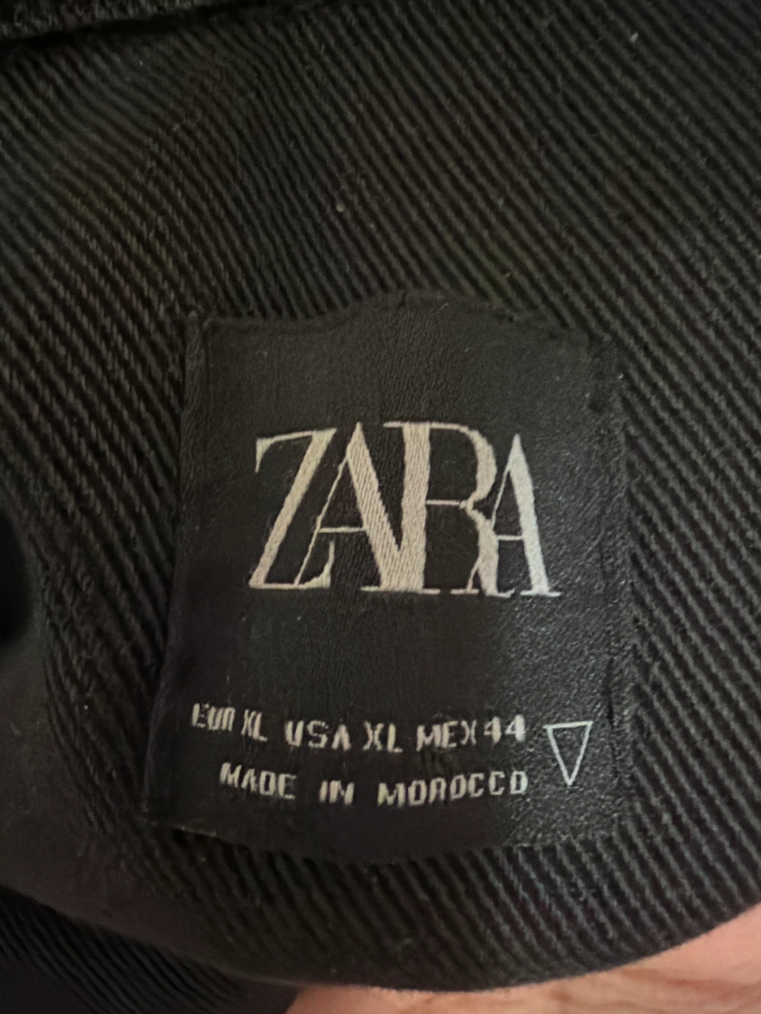 ZARA Black Denim Shirt Jacket - Size XL - photo 3