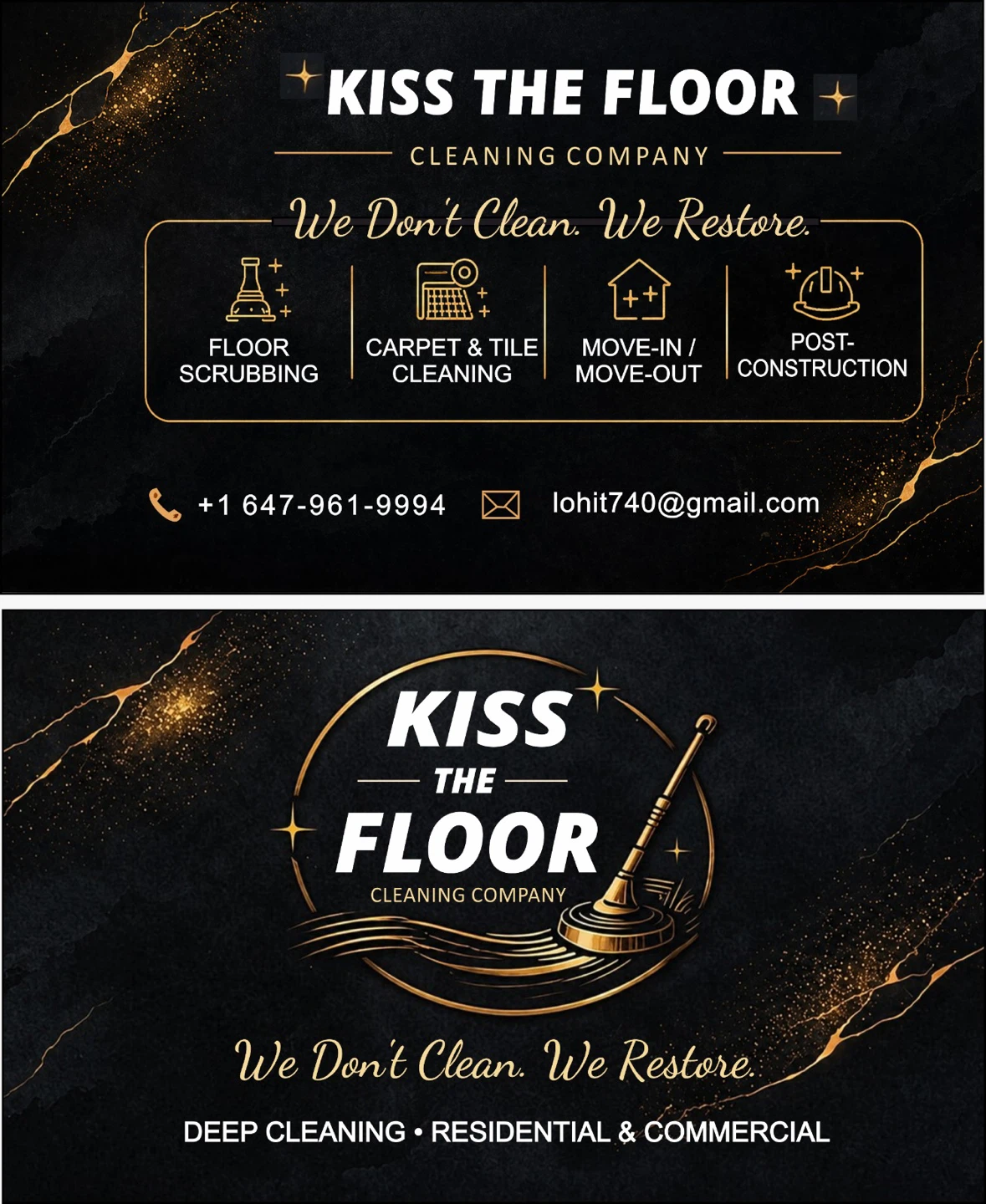 🧼 KISS THE FLOOR – Professional Residential Cleaning